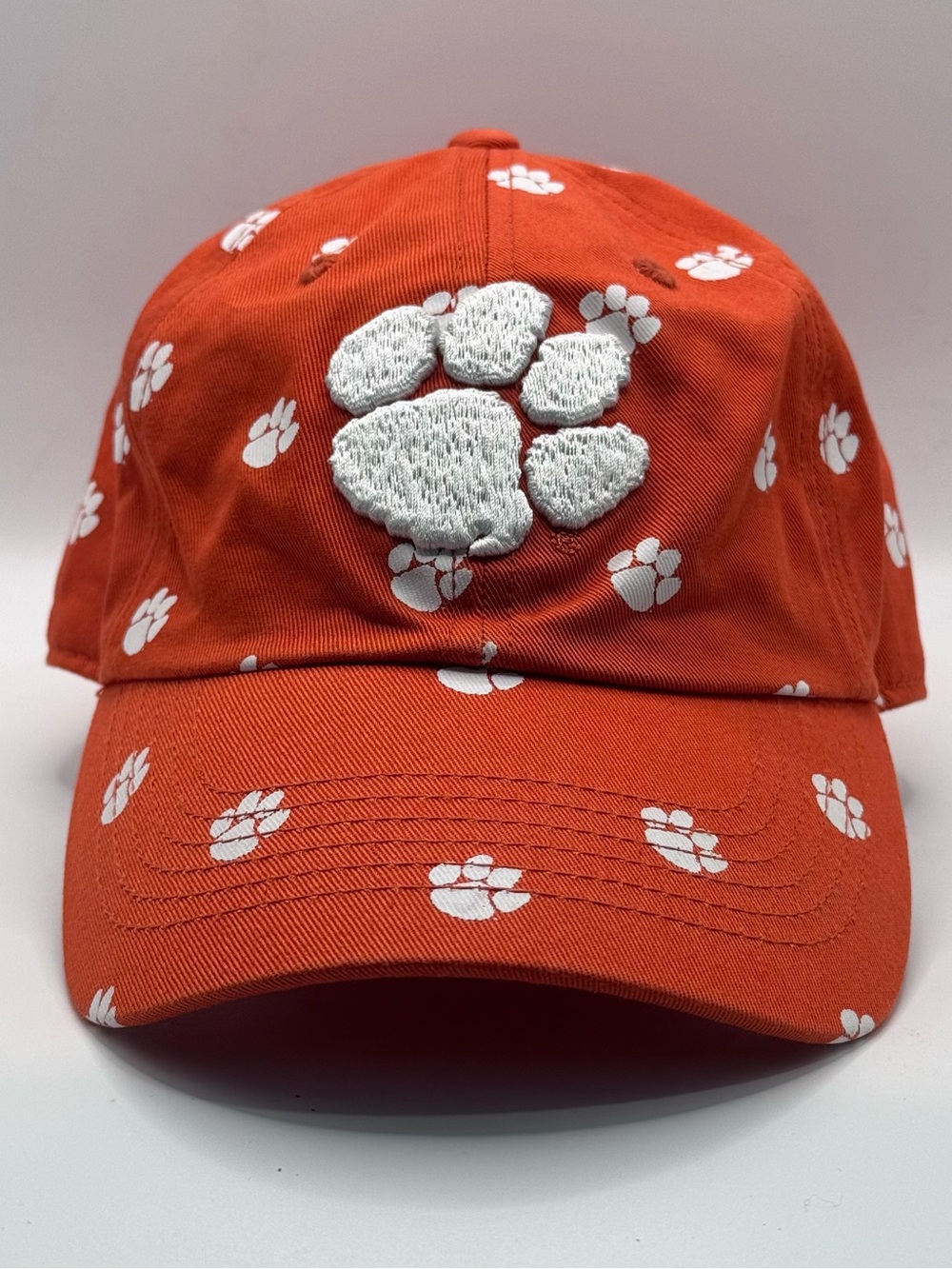 Clemson Tigers 47 Brand Women’s Orange Hat/White Paws, Adj. Strapback Cap, NWOT